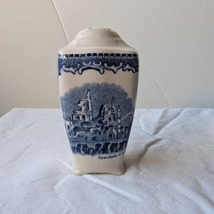 Johnson Brothers Old English Castles Blue & Cream Salt Shaker With Stopper